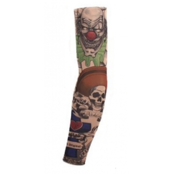 Tattoo Sleeve Clown and Skull