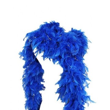 Feather Boa Tinsel - Dark Blue