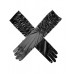 Gloves Fancy Long Satin - Black