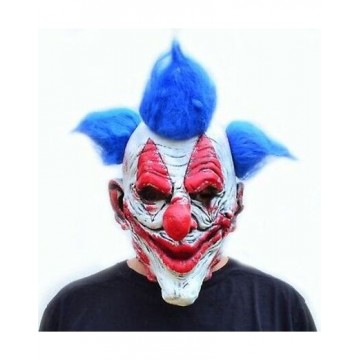 Crazy Zombie with Blue Hair Killer Clown Masks