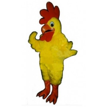 Yellow Rooster Mascot