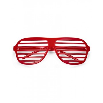 80s Shutter Shades - Red