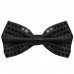 bow tie sequin black