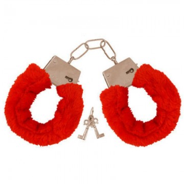 furry handcuff - red